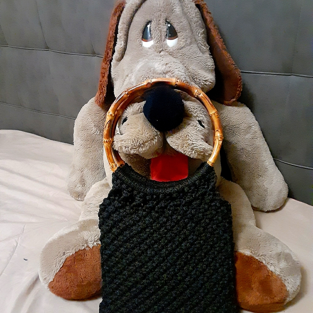 NWOT Bamboo Handknit purse